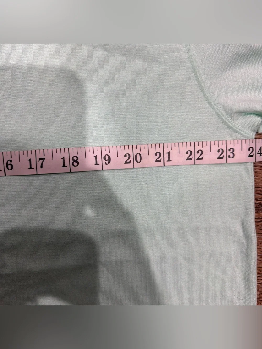 Jordan Short Sleeve Tee in Mint Green with Small Pink Logo
